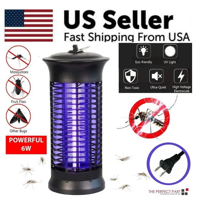 Electric Fly Gnat Killer Lamp Pests Fly Insect Trap Mosquito Bug Zapper 4,000V
