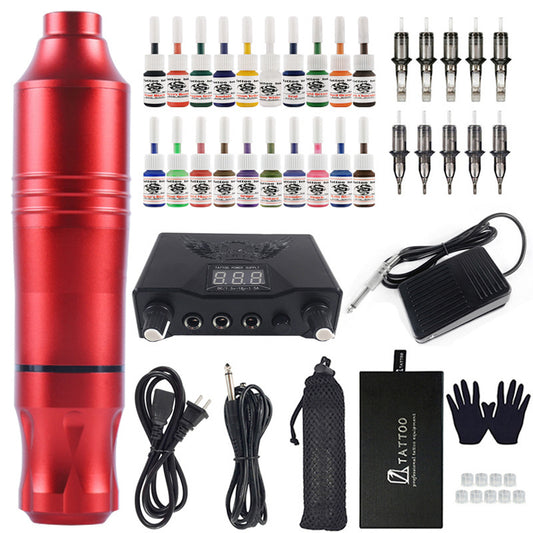 20 Color Motor Pen Tattoo Machine Set