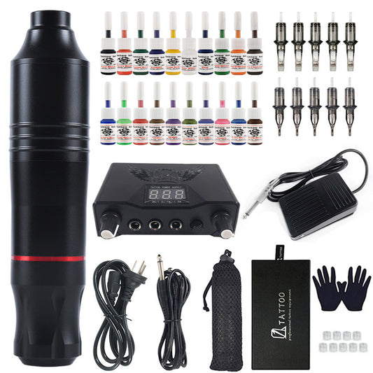 20 Color Motor Pen Tattoo Machine Set