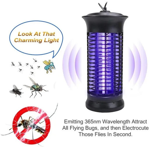 Electric Fly Gnat Killer Lamp Pests Fly Insect Trap Mosquito Bug Zapper 4,000V