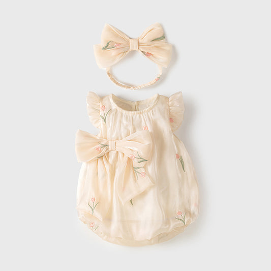 Clothes For Babies Thin Summer Clothing Onesie Baby Girl Jumpsuit